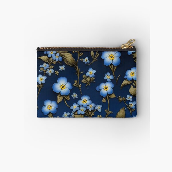 Item preview, Elegant Blue Myosotis Forgetget Me Not Botanical Design designed and sold by DreamCraze.