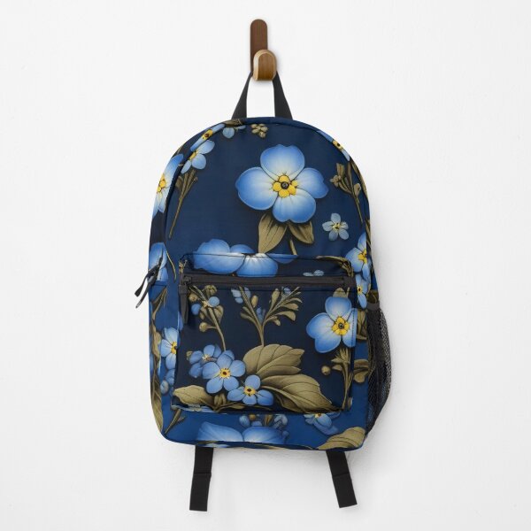 Item preview, Elegant Blue Myosotis Forgetget Me Not Botanical Design designed and sold by DreamCraze.