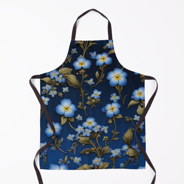 Item preview, Elegant Blue Myosotis Forgetget Me Not Botanical Design designed and sold by DreamCraze.