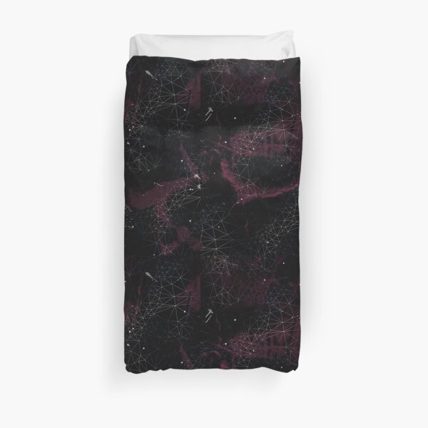 Geometric Galaxy Duvet Cover
