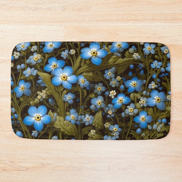 Item preview, Springtime Blue Myosotis Floral Pattern designed and sold by DreamCraze.