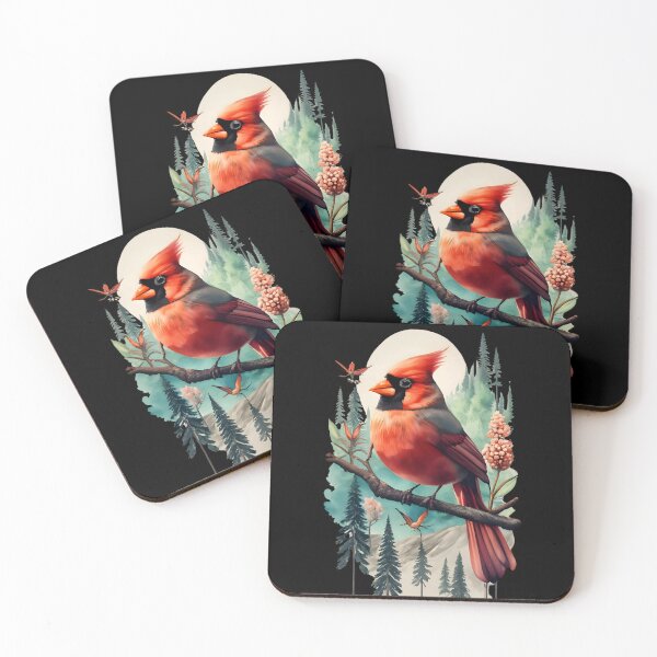 Item preview, Cardinal bird and forest view designed and sold by Ann Miu Deluxe.