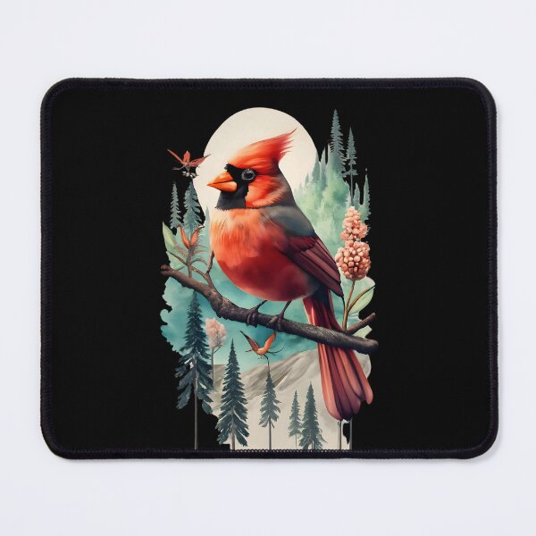 Item preview, Cardinal bird and forest view designed and sold by Ann Miu Deluxe.