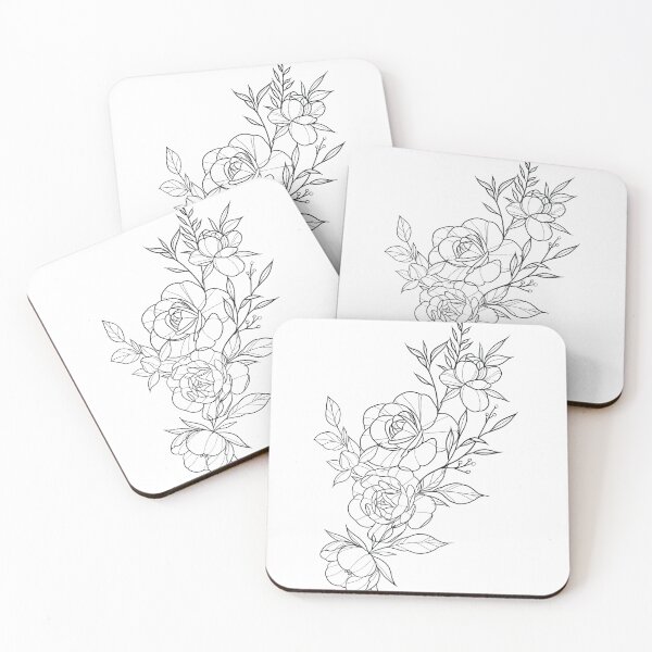Item preview, Floral Tattoo Design designed and sold by MatrixTattoo.