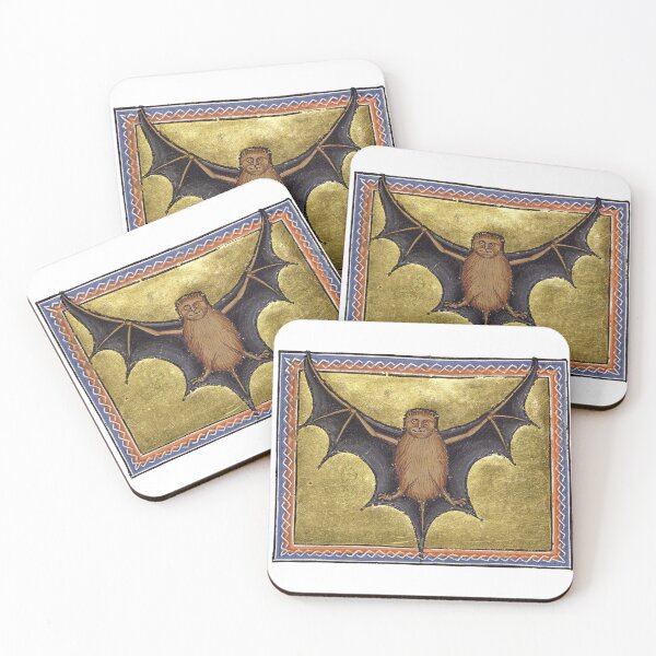 Item preview, Bat Illustration Aberdeen Bestiary Manuscript 16th Century designed and sold by rosaliemillen.