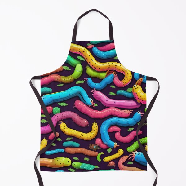 Item preview, Cute and Colorful Worms Pattern designed and sold by DreamCraze.