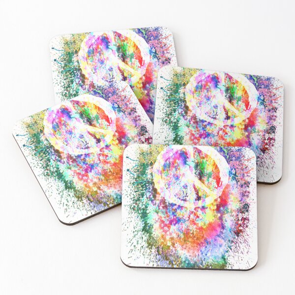 Item preview, Peace Symbol Peace Freedom Love designed and sold by Miesmuschelart.