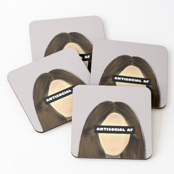 Item preview, Antisocial AF cool designed and sold by Cupid's Canvas.