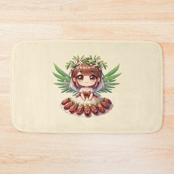 Item preview, Date Palm Fairy Illustration Magical Elf Manga Anime Kawaii Chibi Exotic Fruits Orient designed and sold by Annika Shurafa.