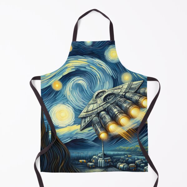 Item preview, Spacecraft Under Starry Night designed and sold by RkskArt.