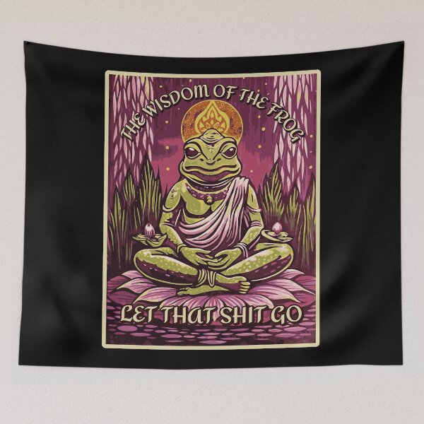 Item preview, The wisdom of the frog designed and sold by ValentinaHramov.