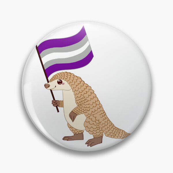 Item preview, Greysexual Pride Pangolin designed and sold by Zac Stigdon.