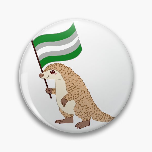 Item preview, Greyromantic Pride Pangolin designed and sold by Zac Stigdon.