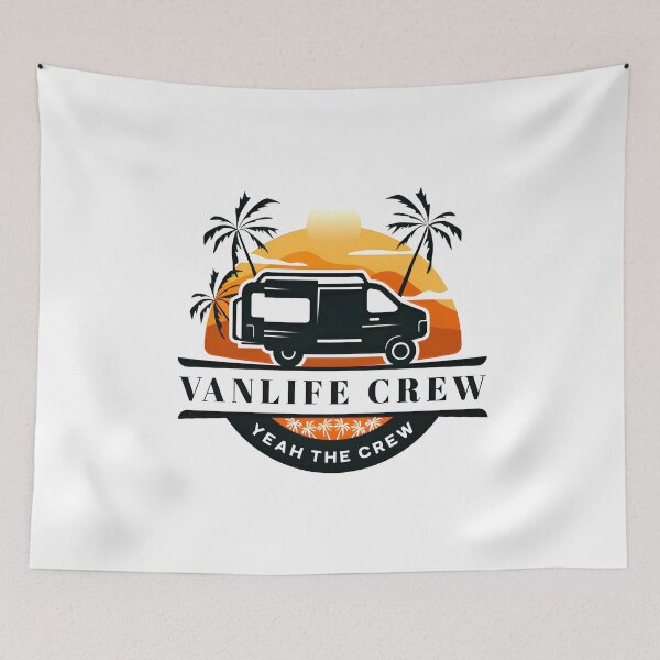 Item preview, VANLIFE CREW "YEAH THE CREW" WHITE DESIGN designed and sold by Shannon Rogers.