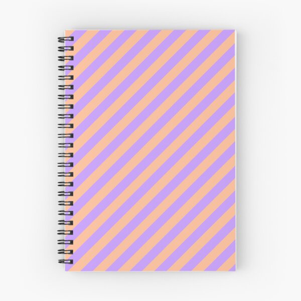 Item preview, Colorful Diagonal striped pattern peach fuzz purple dopamine designed and sold by Colorblizz.