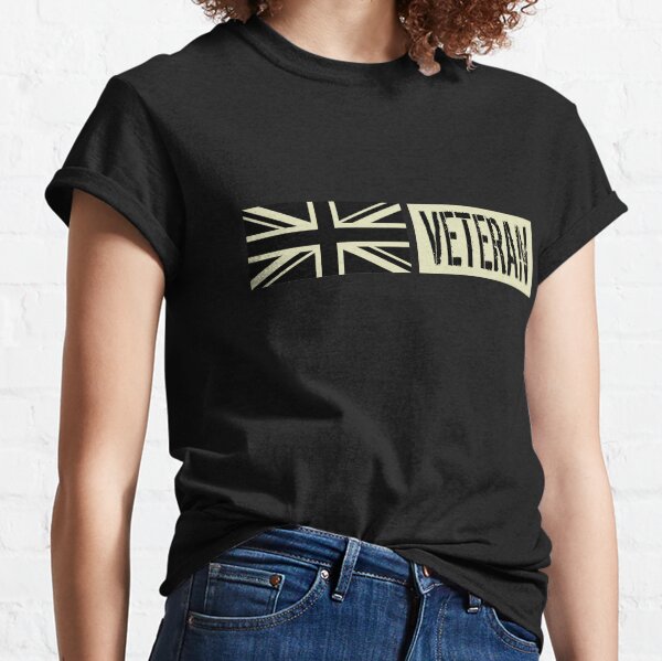 British Military: Veteran (Black Flag) Classic T-Shirt
