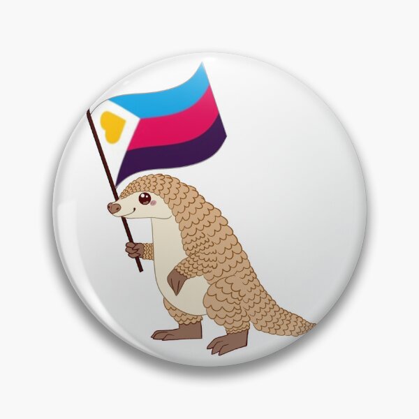 Item preview, Polyamorous Pride Pangolin designed and sold by Zac Stigdon.