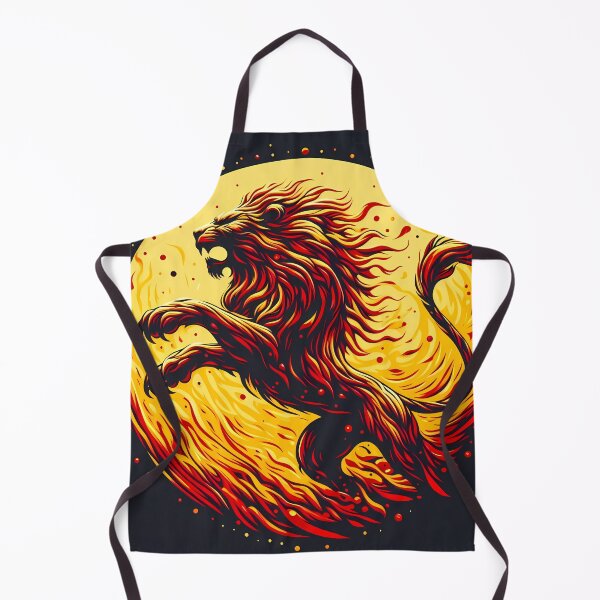 Item preview, Scratchboard Ink Fire Lion, Ai Generated Art  designed and sold by ACC .