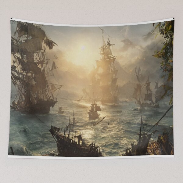 Item preview, Sun rises on the ship gravyard designed and sold by The Print Collective.