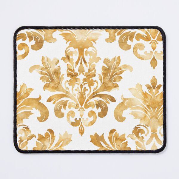 Item preview, SUNFLOWER SWIRLS Watercolor Damask designed and sold by Frenchifique.