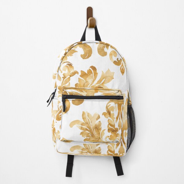 Item preview, SUNFLOWER SWIRLS Watercolor Damask designed and sold by Frenchifique.