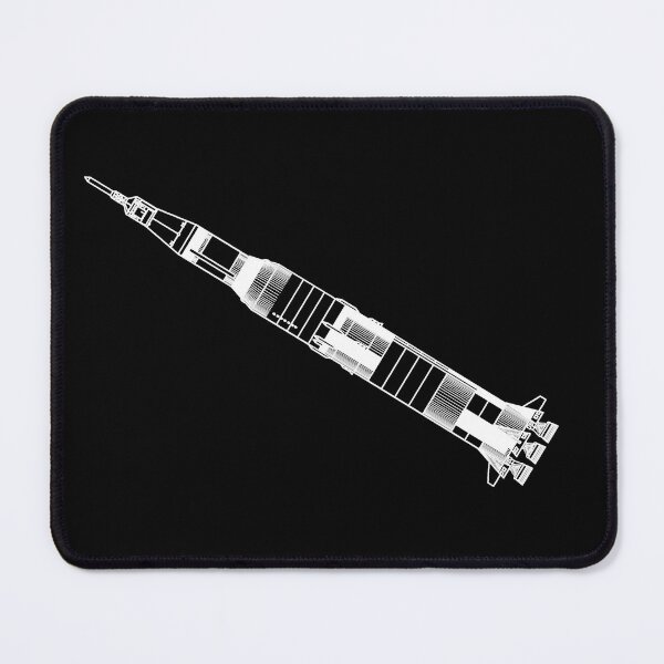 Item preview, The Apollo Mission's Saturn V Rocket - white designed and sold by Top Quark Design.