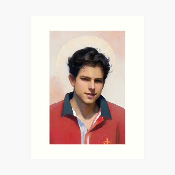 Blessed Carlo Acutis, Millennial Saint, Young and Handsome Saint Art Print