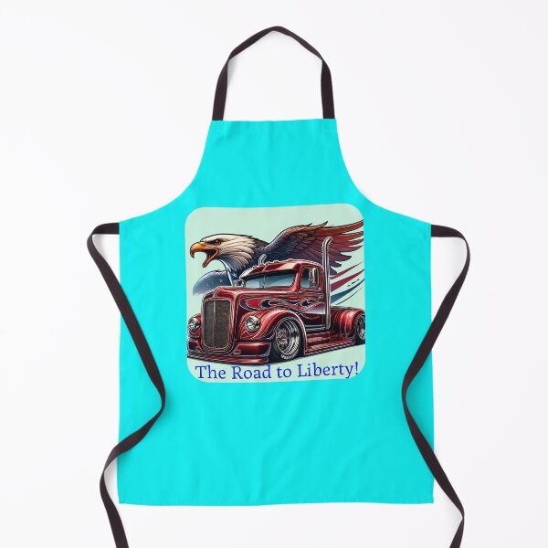 Item preview, The Road to Liberty - Patriotic Truck and Eagle Design designed and sold by SportyAndArtful.