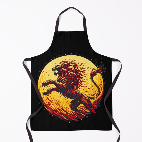 Item preview, Scratchboard Ink Fire Lion, Ai Generated Art  designed and sold by ACC .