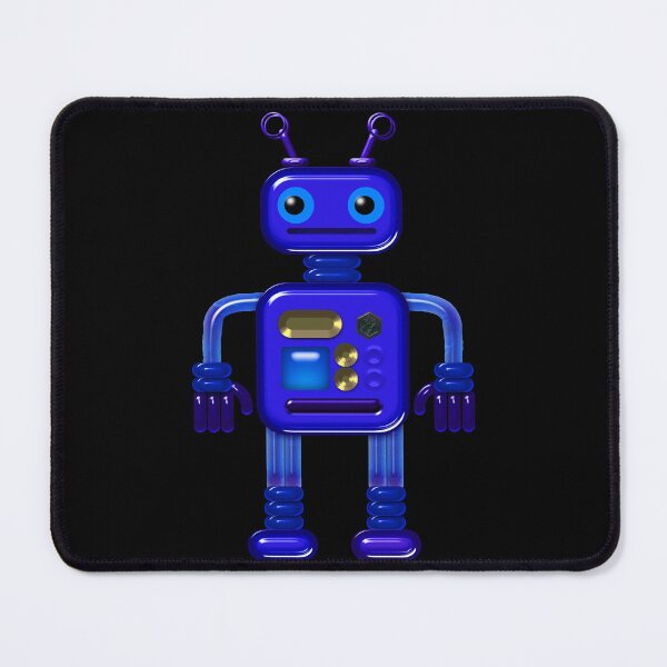 Item preview, Buddy the Whimsical Blue Robot designed and sold by CheriesArt.