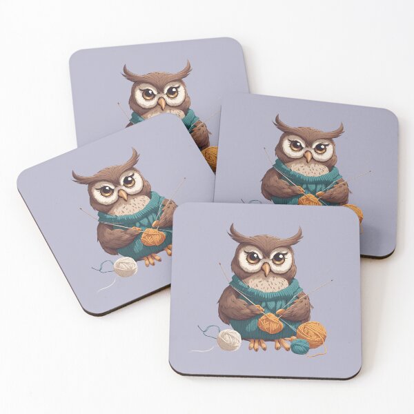 Item preview, Owl Knitting Lovers designed and sold by MomentumCloset.