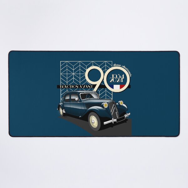 Item preview, Traction Avant 90th 3/4 outline graphic illustration designed and sold by RJWautographics.