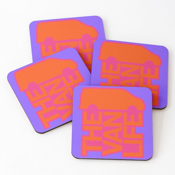 Item preview, the van life outline logo : pink orange designed and sold by robnoble.