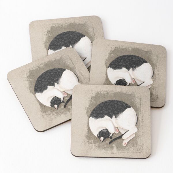 Item preview, Tuxedo Cat Sleeping designed and sold by You Store.