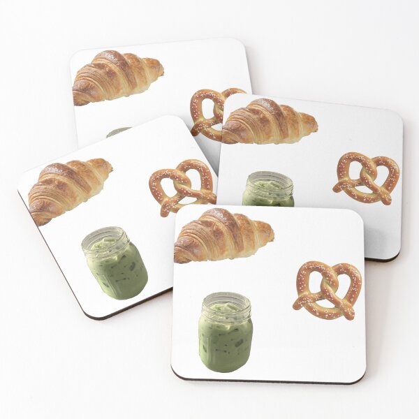 Item preview, Pastry Cafe Matcha Pretzel Sticker Pack designed and sold by ellanely.