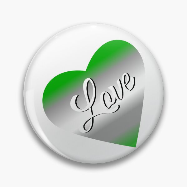 Item preview, Greyromantic Pride Flag Love Heart designed and sold by HarveyHandcraftsandDesigns.