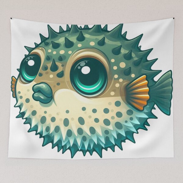 Item preview, Pufferfish: Cute Ocean creature designed and sold by Canaba.