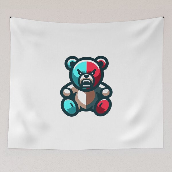 Item preview,  angry zombie bear designed and sold by UMIMEDIA.