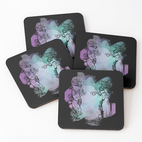 Item preview, Fantasy with teal and purple watercolor designed and sold by MarigoldandLily.