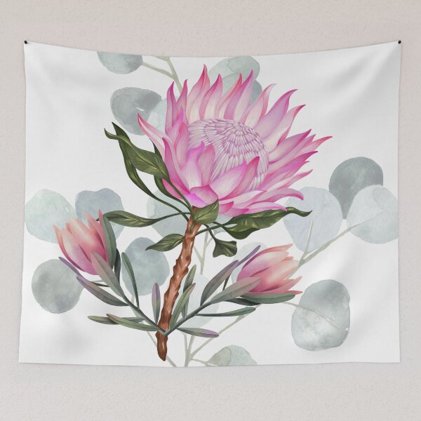 Item preview, Pink protea flower designed and sold by Yeyishop.