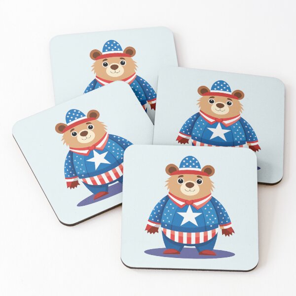 Item preview, Patriotic Bear 4th of July designed and sold by HippoInkStudio.