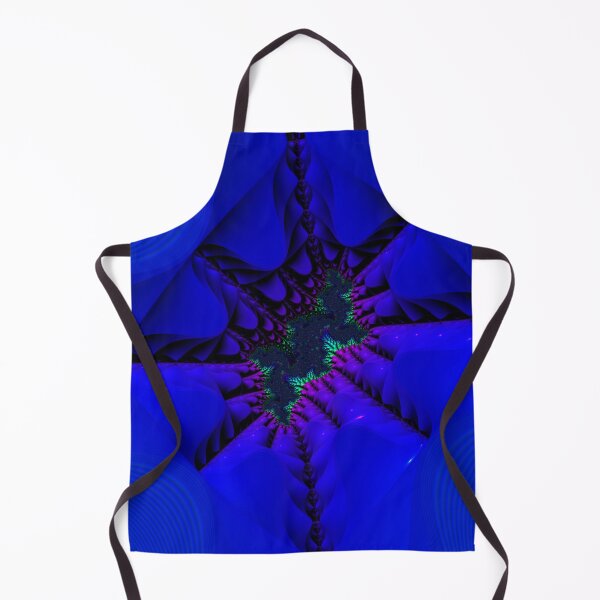 Item preview, Mandelbrot 97- Deep blue-pink ridged, folded walls into abstract cave designed and sold by Draeger0.