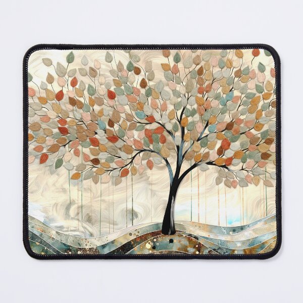 Item preview, Growth and Abundance - Abstract Tree with Terracotta and Sand Colors designed and sold by Rocky Mountain Artistry.