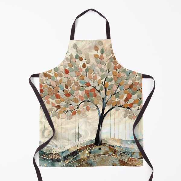 Item preview, Growth and Abundance - Abstract Tree with Terracotta and Sand Colors designed and sold by Rocky Mountain Artistry.