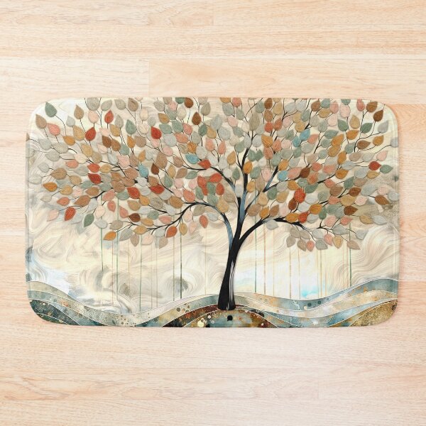 Item preview, Growth and Abundance - Abstract Tree with Terracotta and Sand Colors designed and sold by Rocky Mountain Artistry.