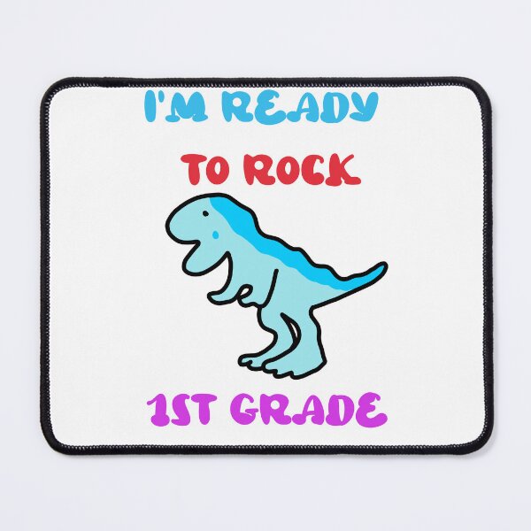 Item preview, I’m ready to rock 1st grade dinosaur first day of school designed and sold by khulisara246.