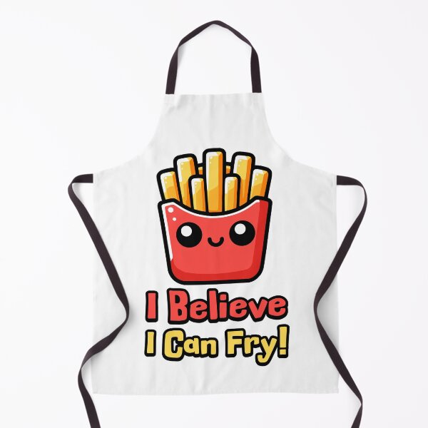 Item preview, I Believe I Can Fry! Cute French Fry Pun Cartoon designed and sold by PMCreative.