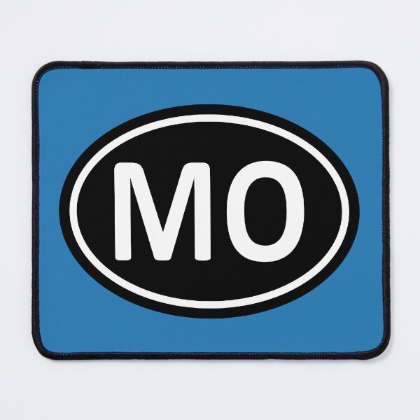 Item preview, MO Initials Monogram Oval White Letters designed and sold by Jeallan Designs.