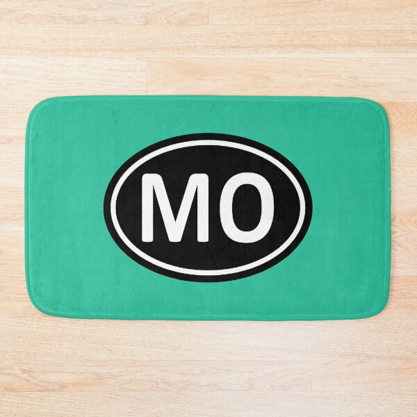 Item preview, MO Initials Monogram Oval White Letters designed and sold by Jeallan Designs.