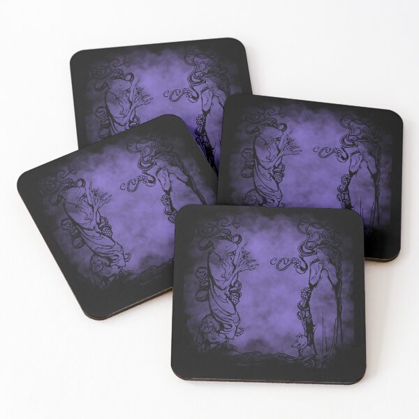 Item preview, Fantasy in purple watercolor  designed and sold by MarigoldandLily.